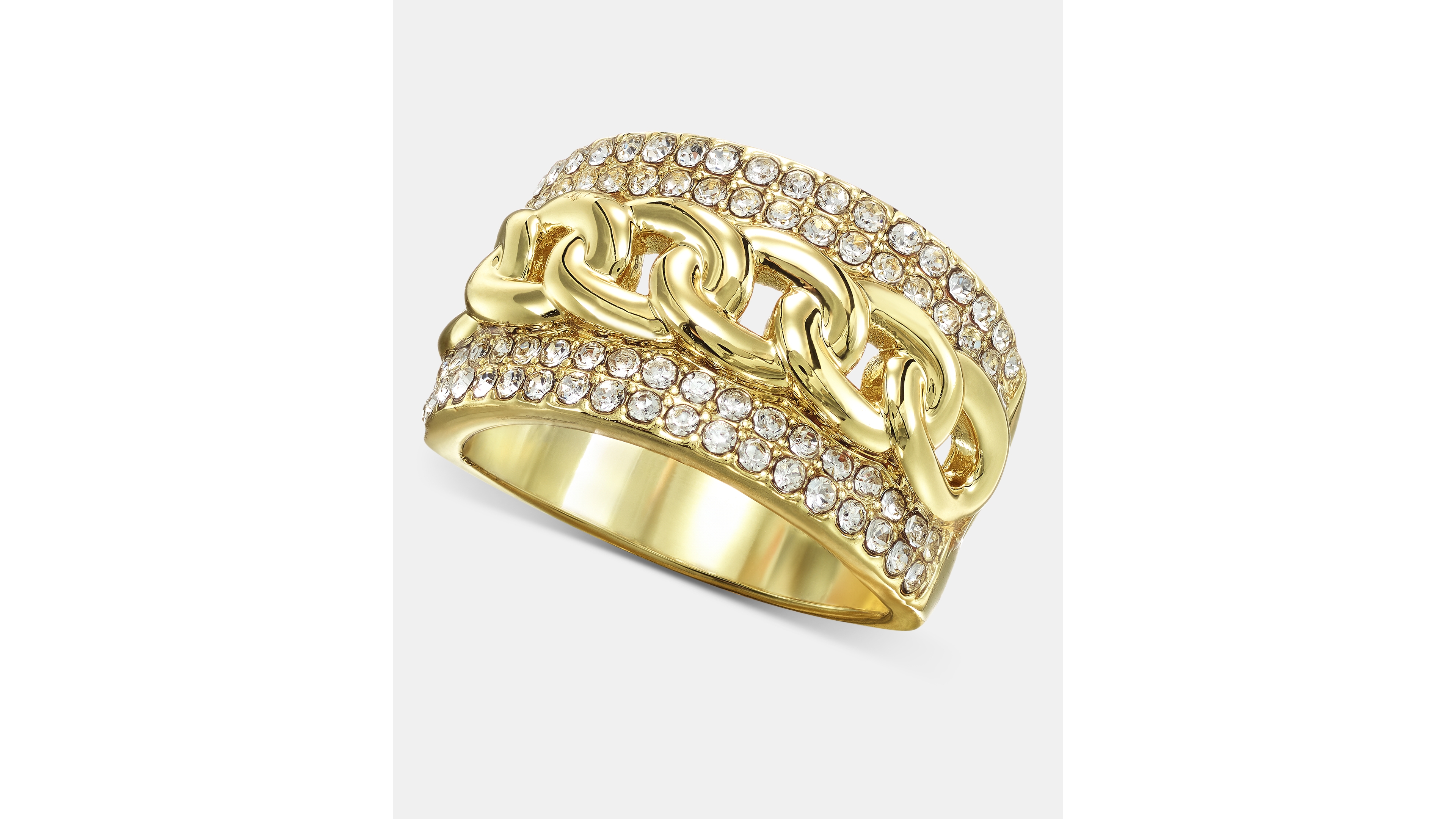 I.n.c. International Concepts Pave & Chain Band Ring, Macy's Exclusive