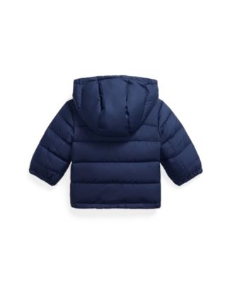 Baby Boys Ripstop Down Hooded Jacket