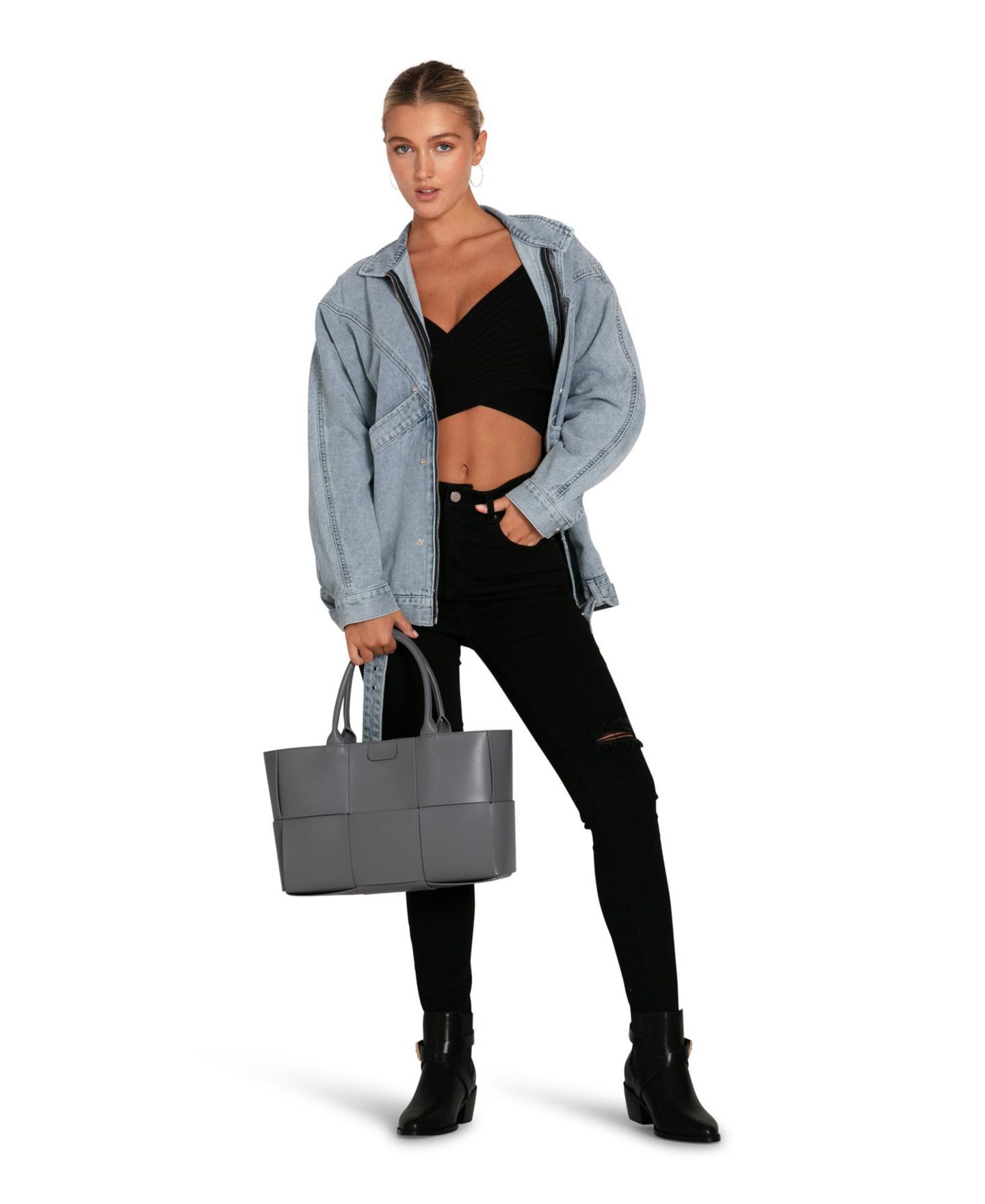 Женская куртка Belle & Bloom All About You Denim Jacket, цвет: Синий — фото 5