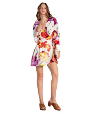 Women's The Dancer Longsleeve Mini Wrap Dress