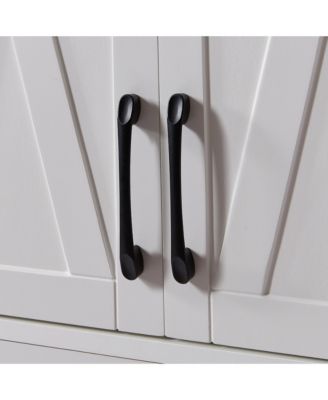 CASAINC 61" White Freestanding Base Kitchen Cabinet