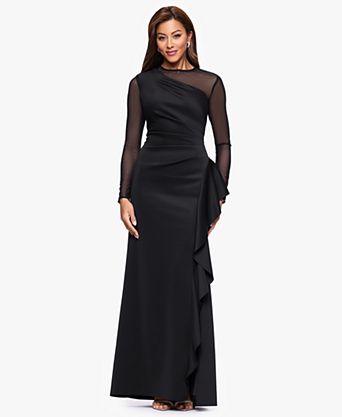 black dress for gala Lady Tie - Sami Gown - Black - Floral Lace Fitted Lady Black Ties Eclipse gown in black is a stunning sequin gown that features a v neckline with a criss cross ruching detail on the bodice Zendaya Nails 2nd Met Gala