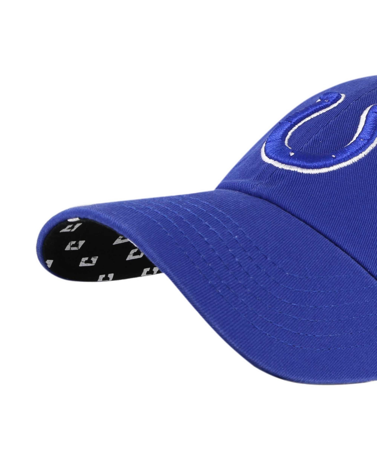 47 Brand Women's Royal Indianapolis Colts Confetti Icon Clean Up Adjustable Hat In Blue