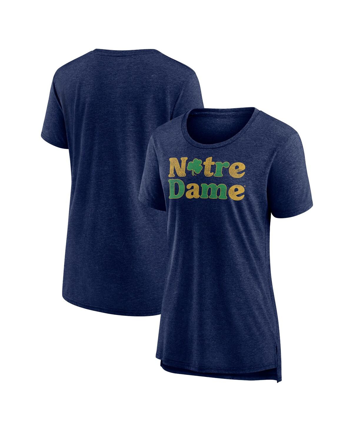 Fanatics Mto Label Women's Navy Notre Dame Fighting Irish Breakneck Speed T-Shirt