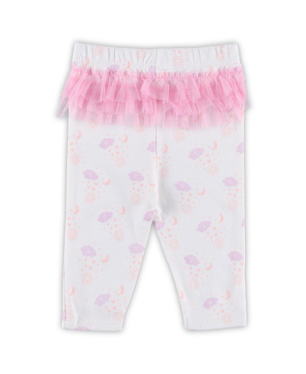 Outerstuff Baby Boys And Girls White Arizona Cardinals Spreading Love Bodysuit And Tutu Leggings Set In White