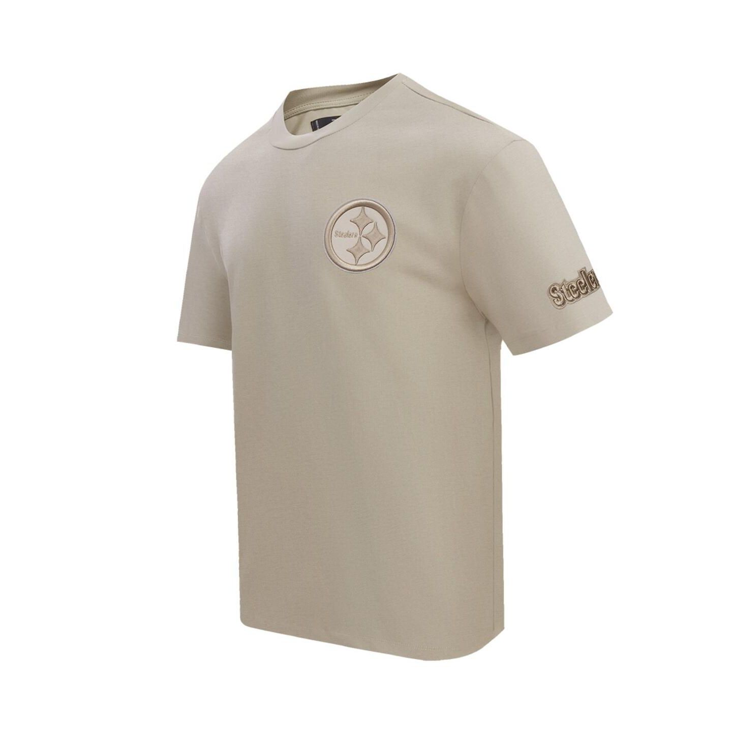 Мужская футболка Pro Standard Tan Pittsburgh Steelers Drop Shoulder — фото 2