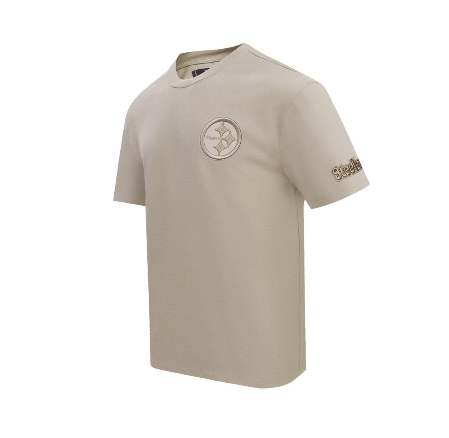 Men's Tan Pittsburgh Steelers Drop Shoulder T-Shirt
