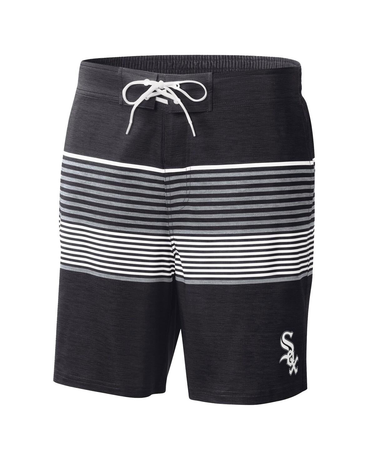 G-iii Sports by Carl Banks Men's Black Chicago White Sox Coastline Volley Swim Shorts