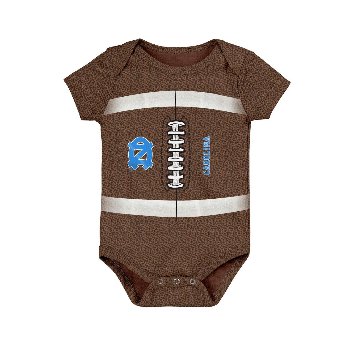 Baby Boys and Girls Brown North Carolina Tar Heels Catch Me Football Bodysuit