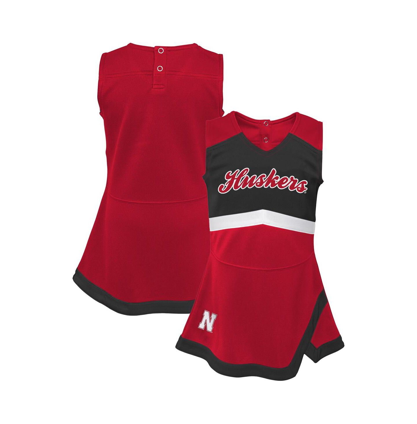 Платье Outerstuff Scarlet Nebraska Huskers Cheer Captain Jumper Dress для девочек — фото 1