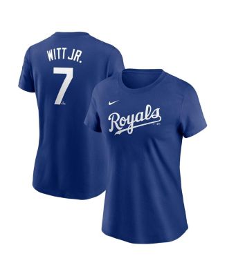 Nike - Women's Bobby Witt Jr. Royal Kansas City Royals Fuse Name Number T-shirt