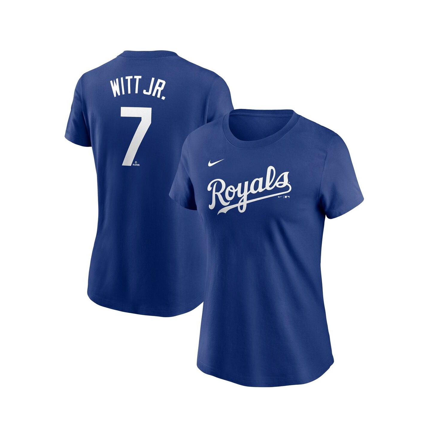 Женская футболка Nike Bobby Witt Jr. Royal Kansas City Royals Fuse Name & Number — фото 1