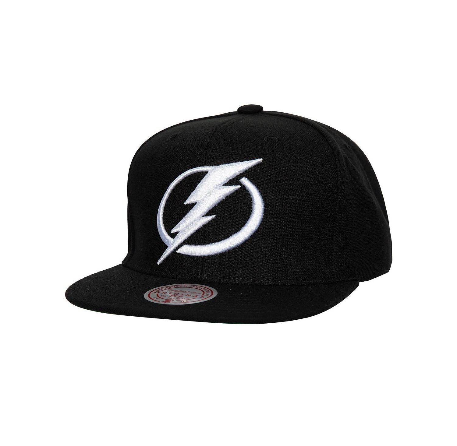 Men's Black Tampa Bay Lightning Core Top Spot Snapback Hat
