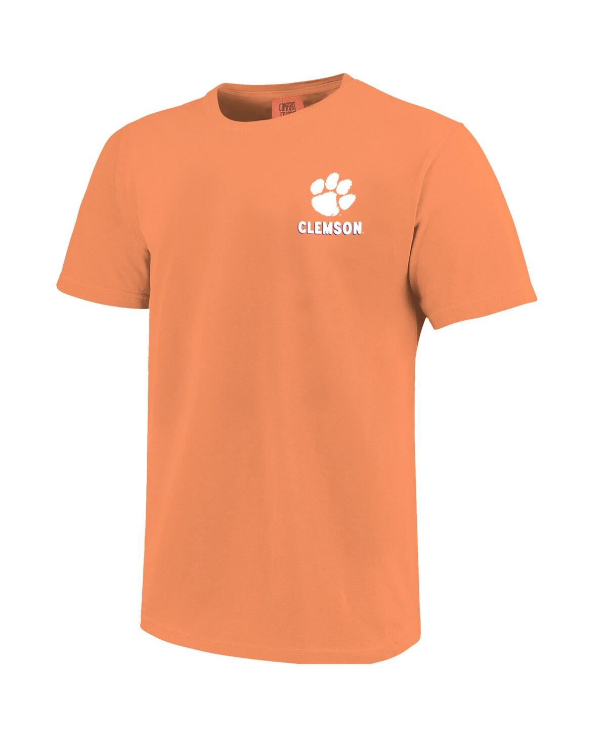 Image One Big Boys And Girls Orange Clemson Tigers Comfort Colors Hyperlocal Campus Scene T-shirt In Orange