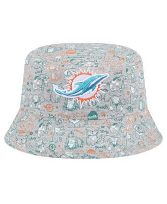 Toddler Gray Miami Dolphins Companion Bucket Hat