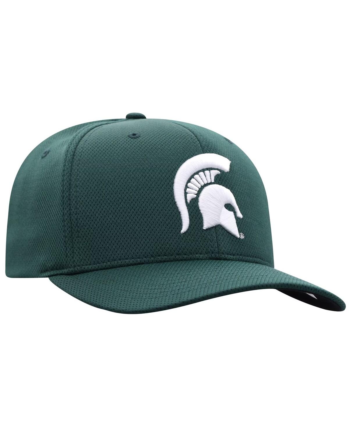 Top Of The World Men's Green Michigan State Spartans Reflex 2.0 Flex Hat In Green