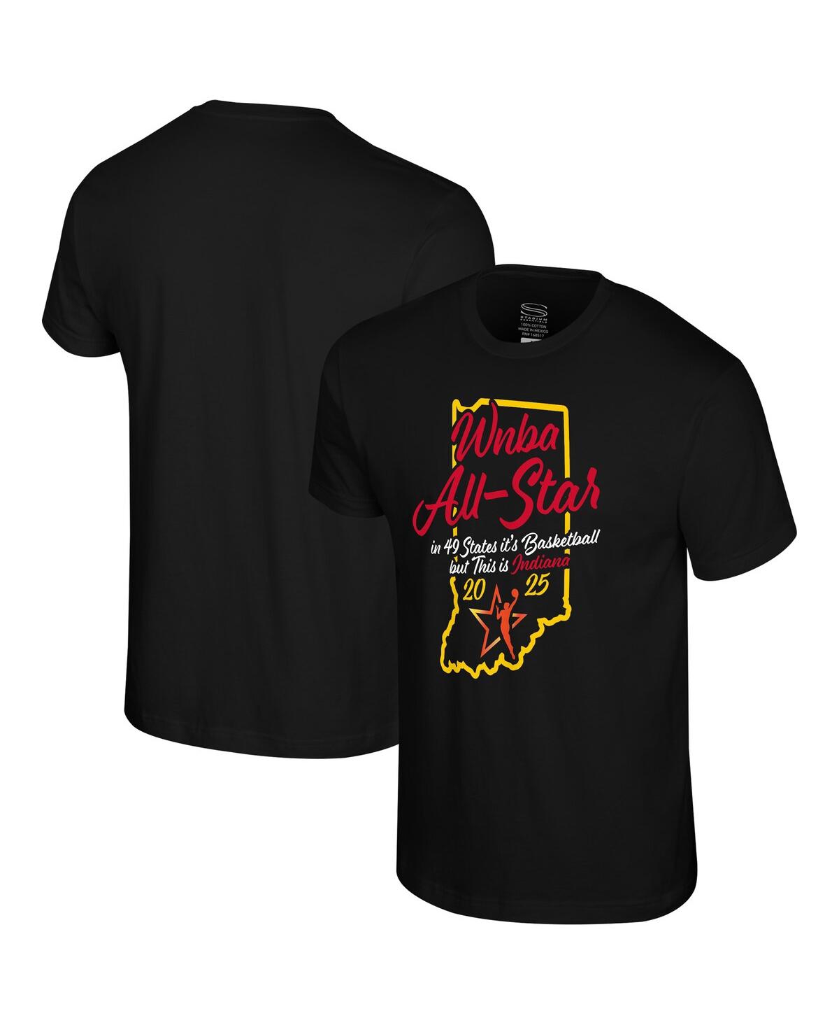 Stadium Essentials Men's And Women's Black 2025 Wnba All-star Game Home State T-shirt In Black
