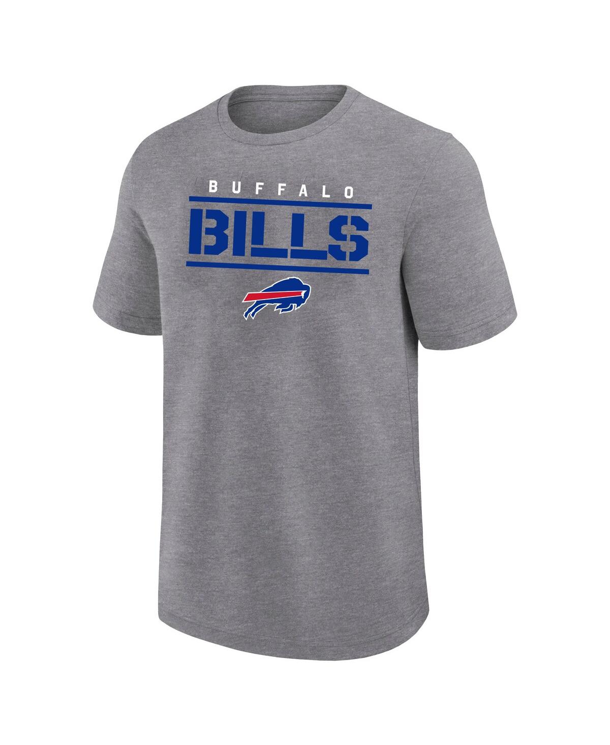 Fanatics Men's Heather Gray Buffalo Bills Big Tall Top Notch T-shirt In Gray