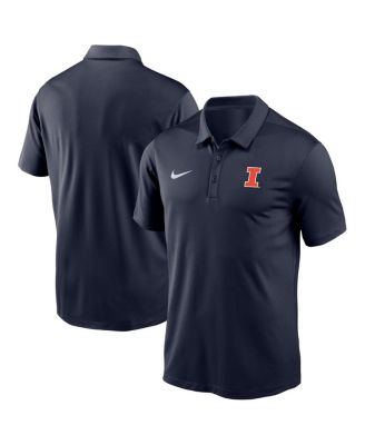 Nike - Men's Navy Illinois Fighting Illini Victory Solid Performance Polo Shirt