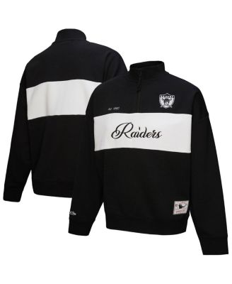 Mitchell & Ness - Women's Black Oakland Raiders Quarter-Zip Jacket