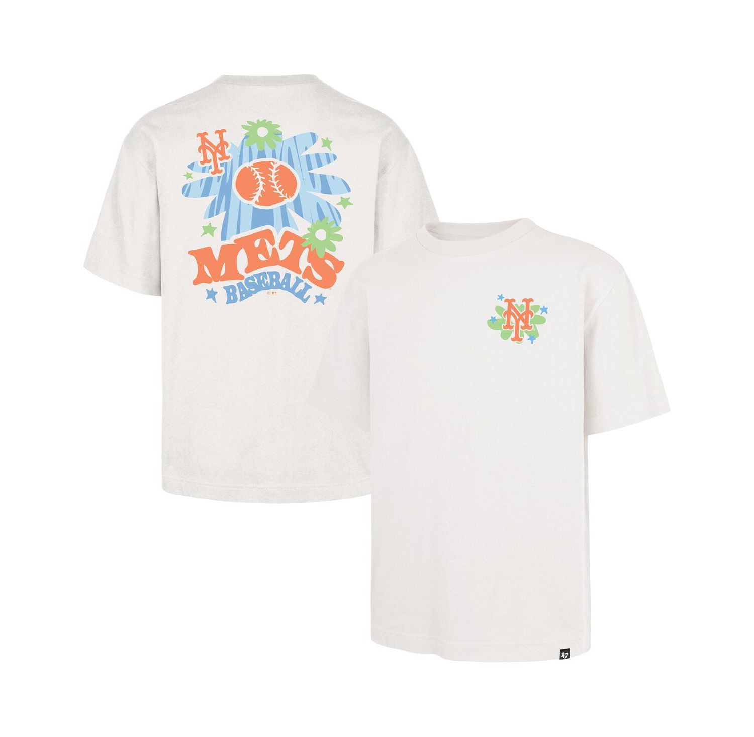 Men's Cream New York Mets Flora Foundation T-Shirt