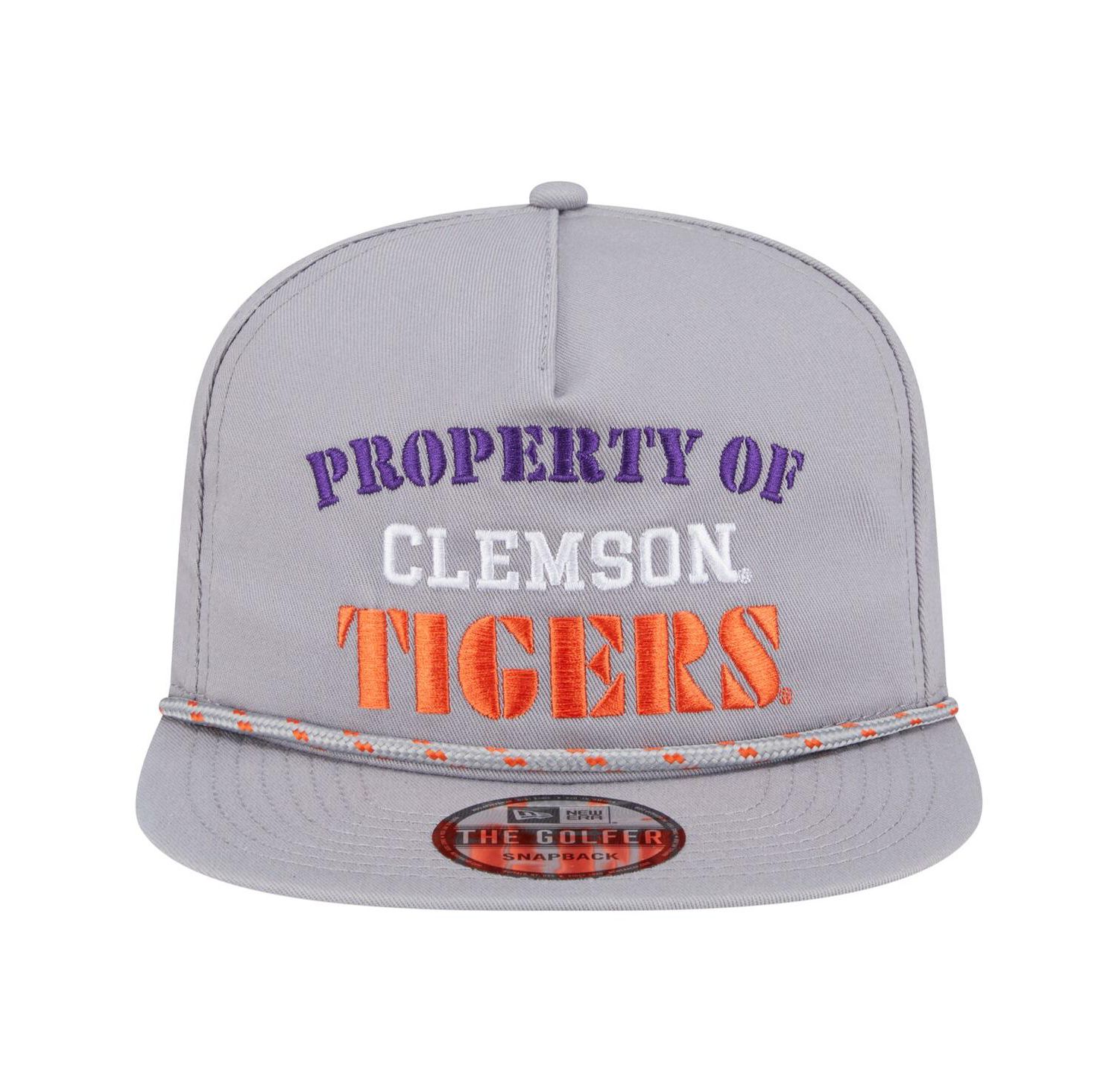 Men's Gray Clemson Tigers Golfer Vintage Adjustable Hat