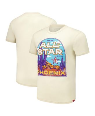 Sportiqe - Men's and Women's Cream 2024 WNBA All-Star Game Super Soft Comfy Tri-Blend T-shirt