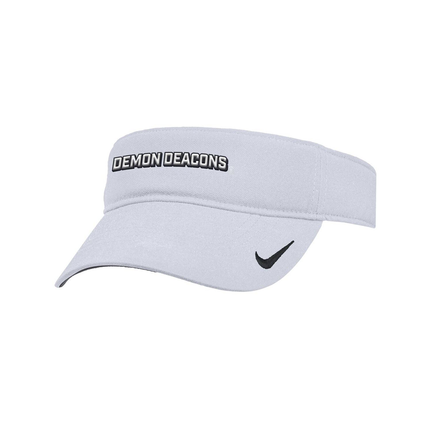 Men's White Wake Forest Demon Deacons 2025 On-Field Ace Performance Adjustable Visor Hat