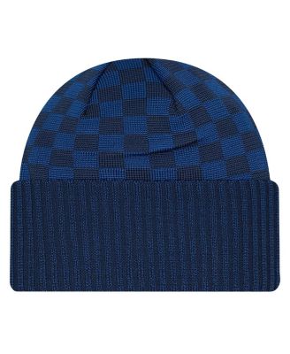 Men's Navy Dallas Cowboys Checkered Cuffed Knit Hat