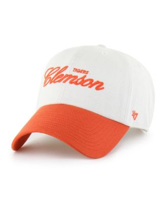 Men's White Clemson Tigers Contemporary Basics Foundation Clean Up Adjustable Hat