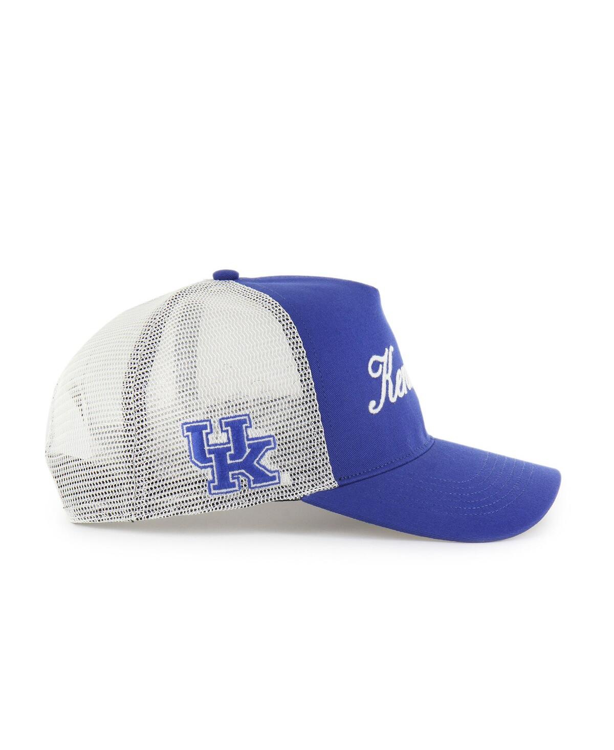 47 Brand Men's And Women's Royal Kentucky Wildcats Contemporary Basics Foundation Trucker Hitch Adjustable Ha In Blue