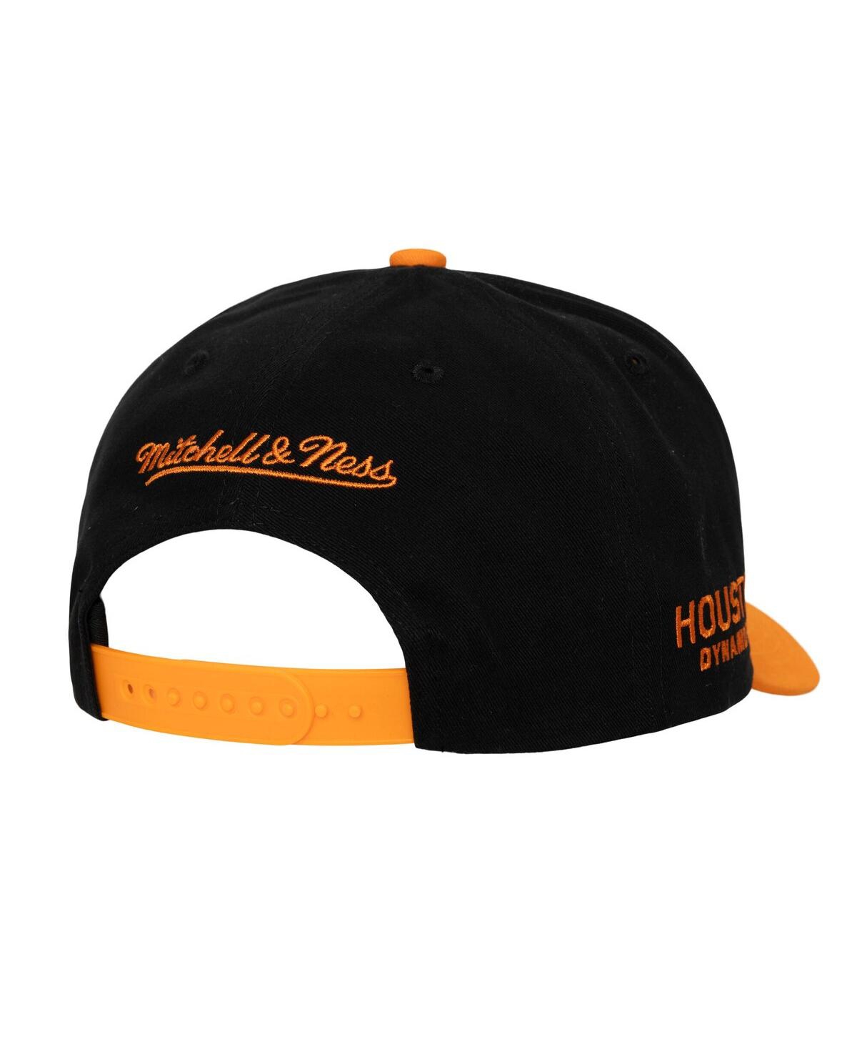 Mitchell & Ness Men's Cream Houston Dynamo Fc Brushed Off Pro Crown Snapback Hat In White
