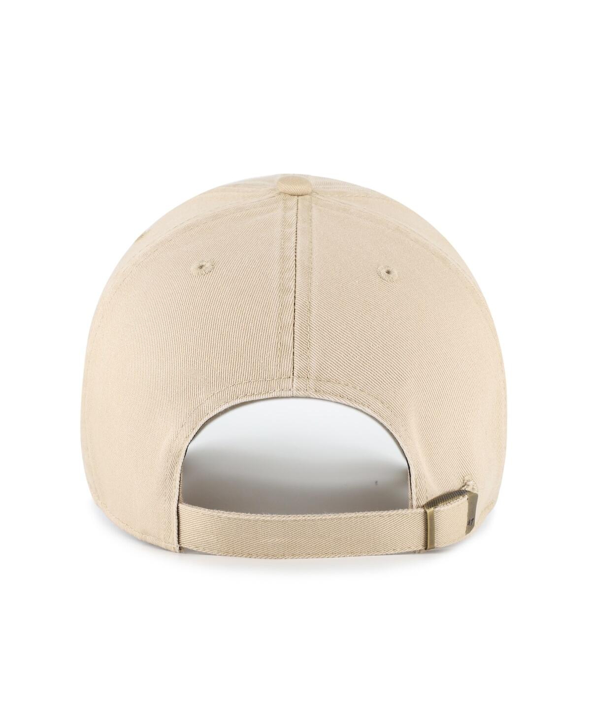 47 Brand '47 Khaki Nc State Wolfpack Clean Up Adjustable Hat In Brown