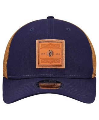 Men's Navy Nashville SC Debossed Logo 9SEVENTY Stretch Snap Adjustable Hat
