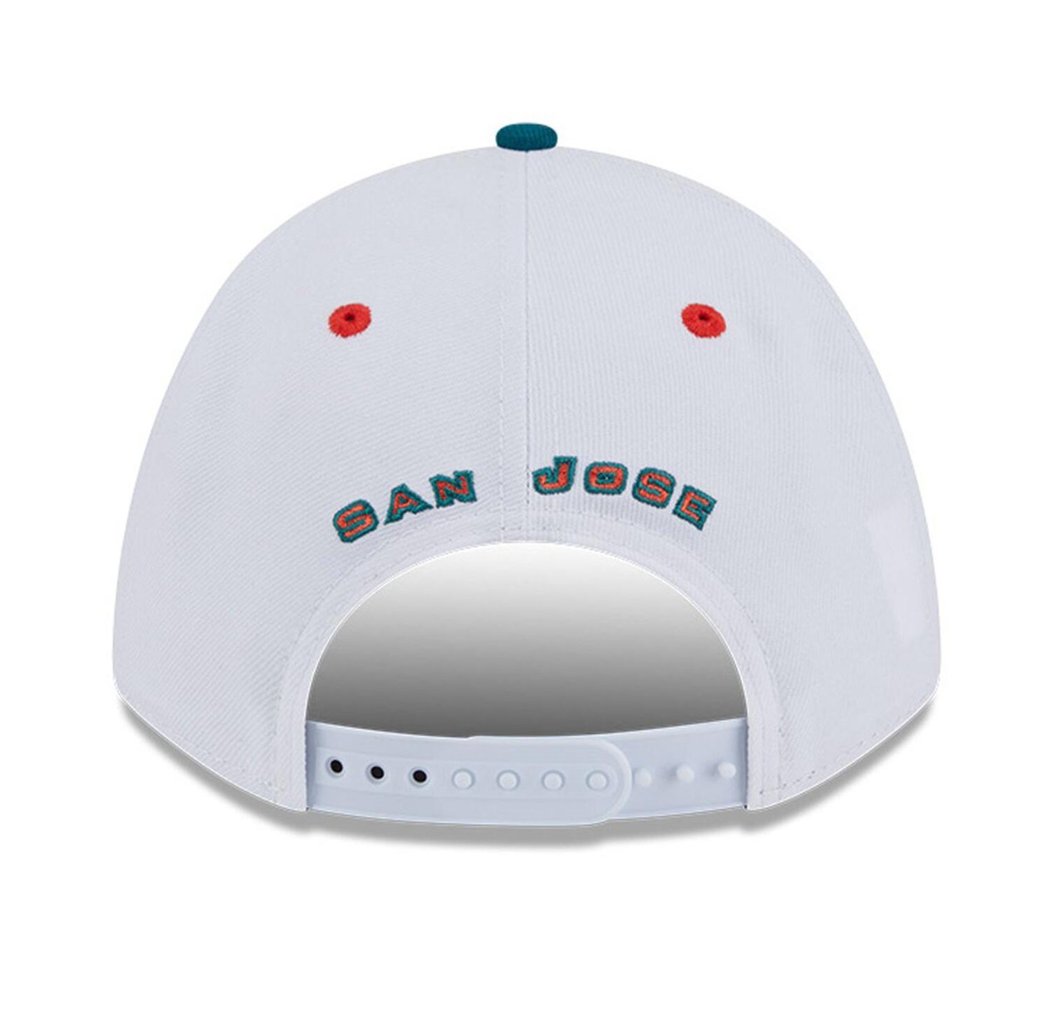 Men's White/Green San Jose Earthquakes 2025 Jersey Hook 9FORTY M-Crown Adjustable Hat
