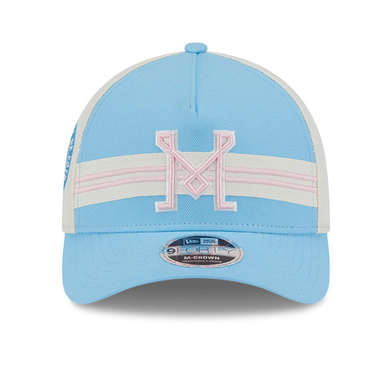Men's Light Blue/White Inter Miami CF 2025 Jersey Hook 9FORTY M-Crown Adjustable Hat