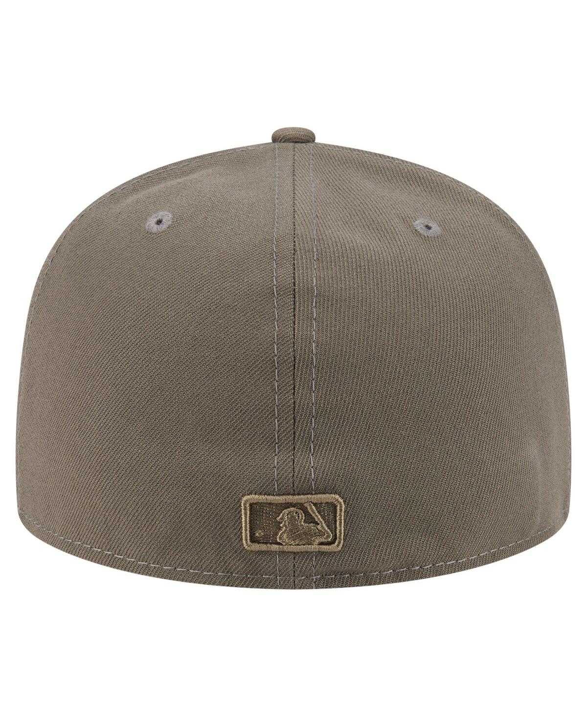 New Era Men's Olive Boston Red Sox Color Pack A-frame 59fifty Fitted Hat In Green