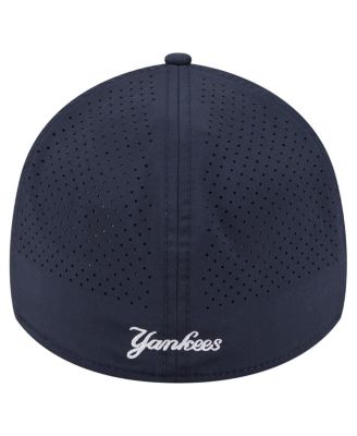 Men's Navy New York Yankees 39THIRTY A-Frame Perforated Flex Hat