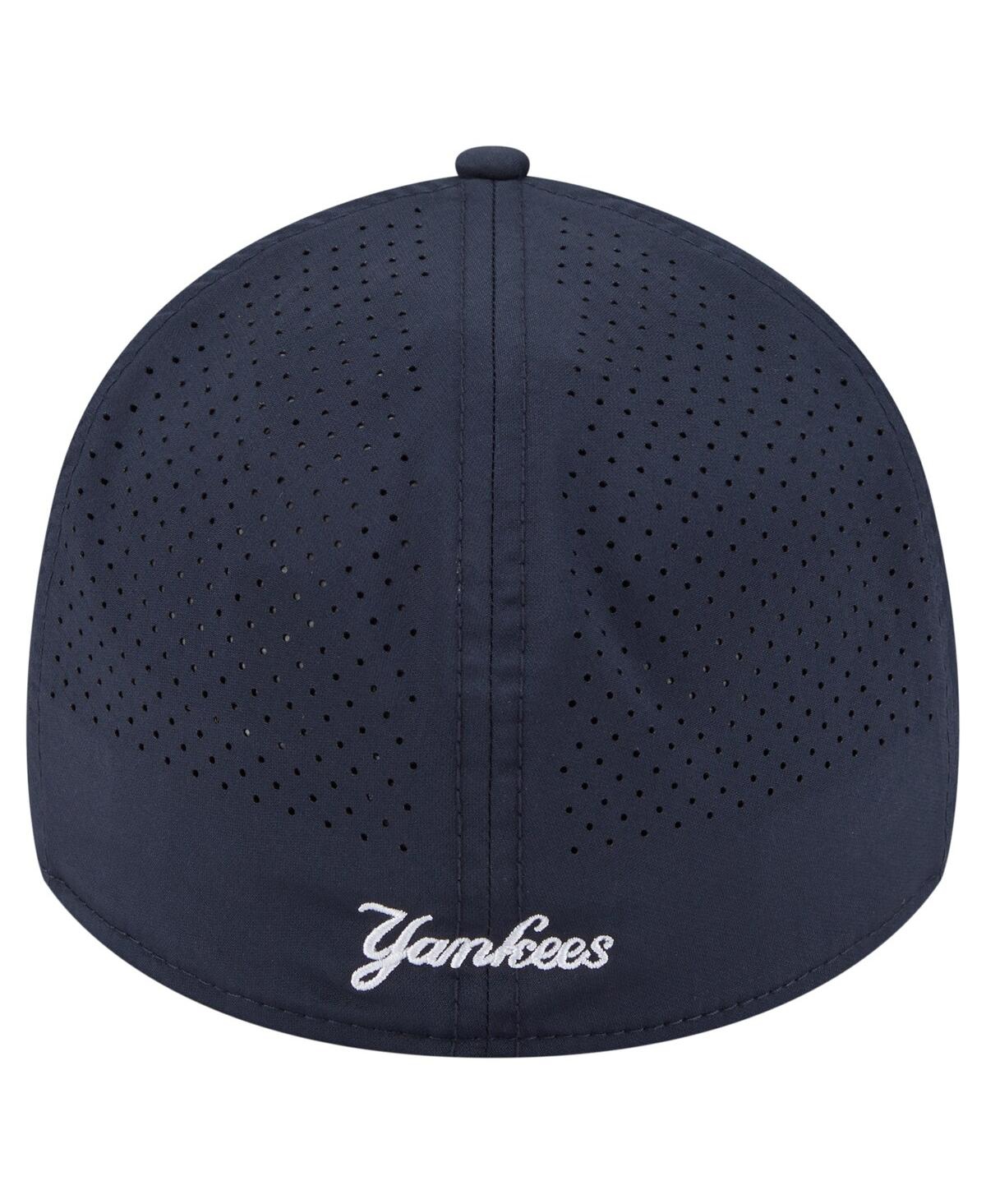 New Era Men's Navy New York Yankees 39thirty A-frame Perforated Flex Hat In Blue