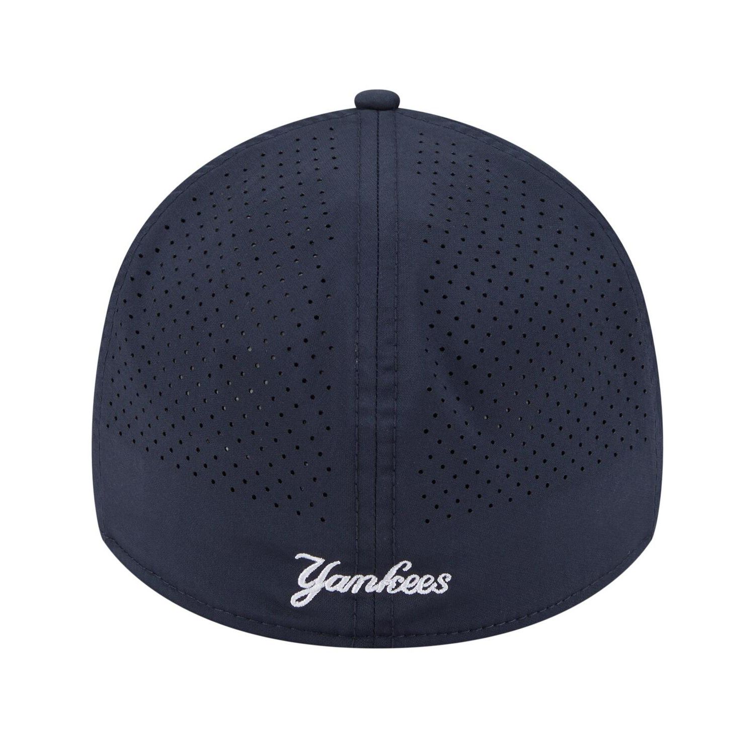 Men's Navy New York Yankees 39THIRTY A-Frame Perforated Flex Hat