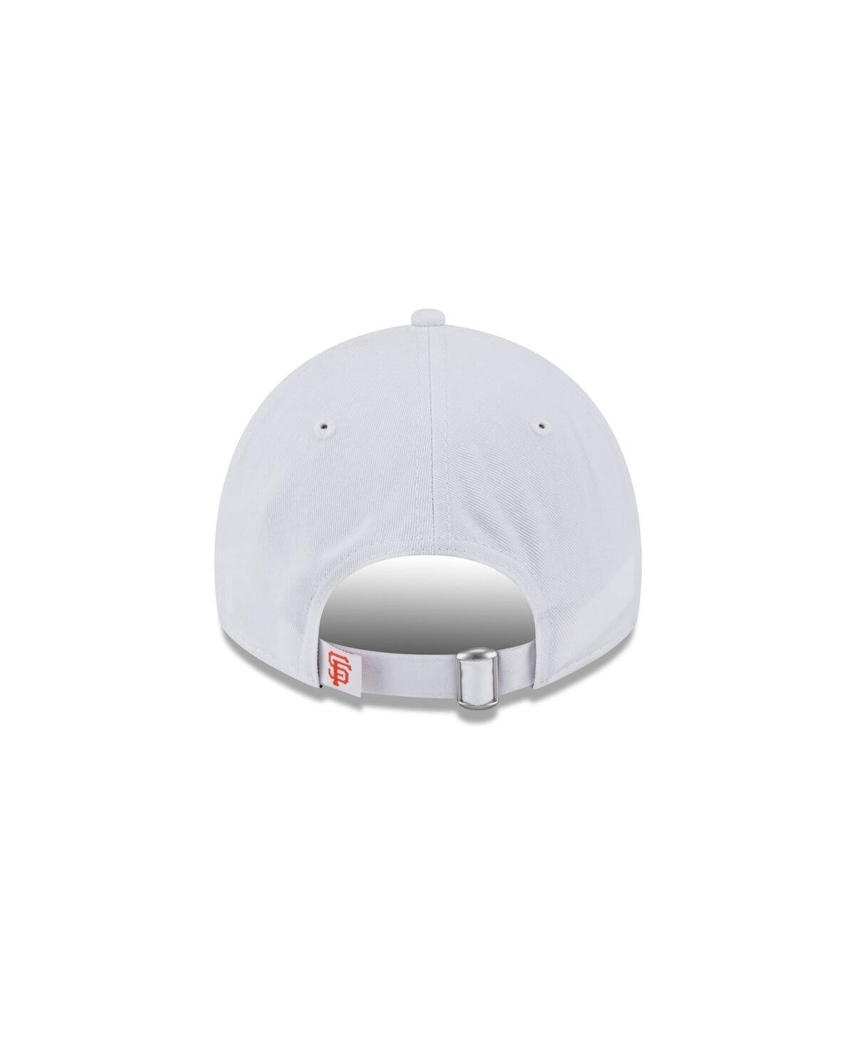 New Era Women's White San Francisco Giants Team Fan 9twenty Adjustable Hat In White