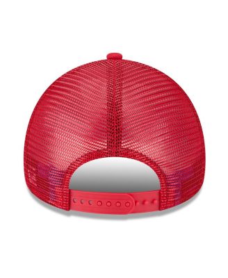 Men's Red Los Angeles Angels 2025 Big League Chew A-Frame 9FORTY Adjustable Trucker Hat