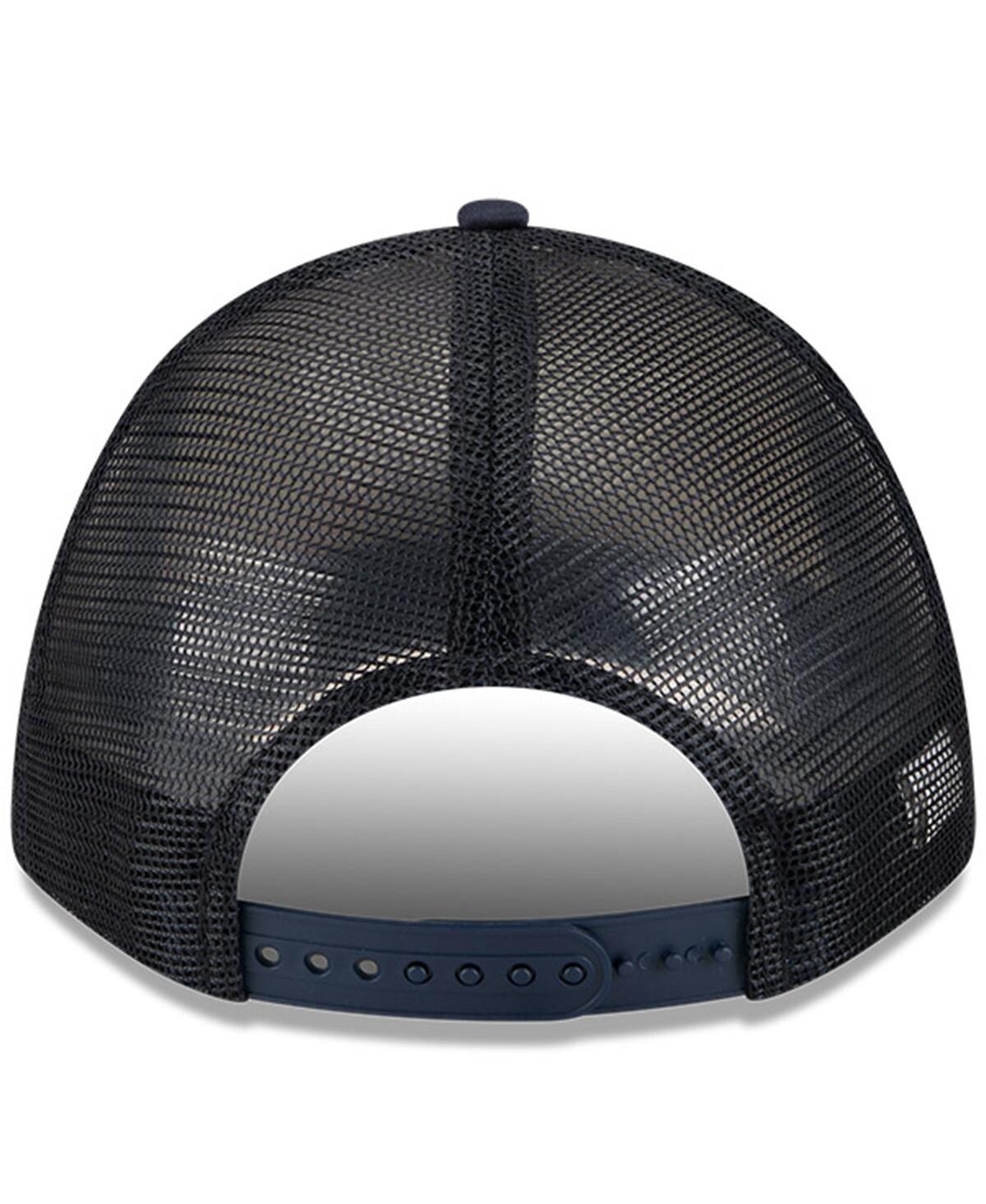New Era Men's White/navy Atlanta Braves 2025 Mlb Speedway Classic Fashion Pack A-frame 9forty Adjustable Hat In Multi
