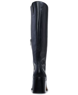 Womens's Sangeti Block-Heel Wide-Calf Knee-High Boots