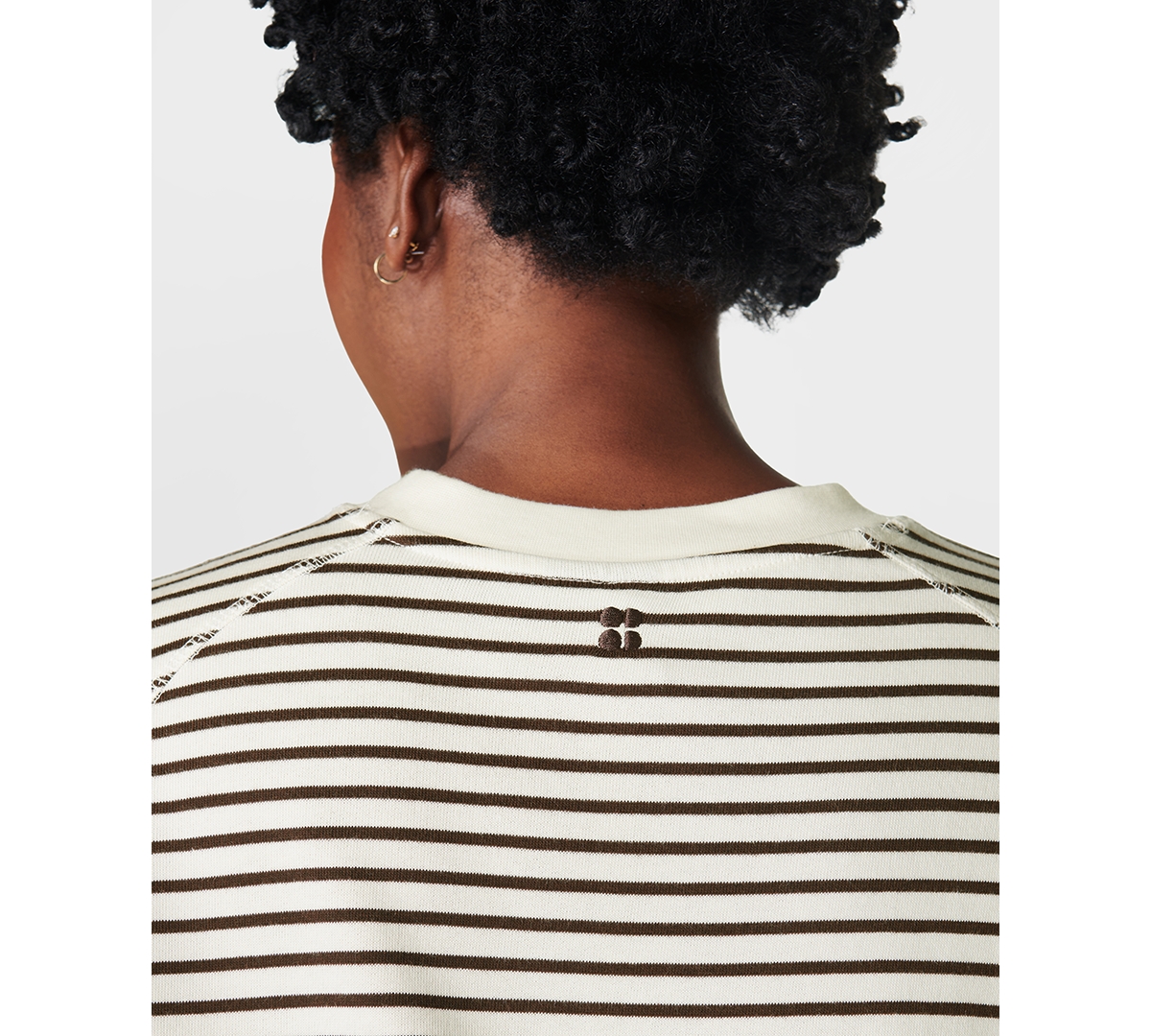Sweaty Betty After Class Crop Sweatshirt In White