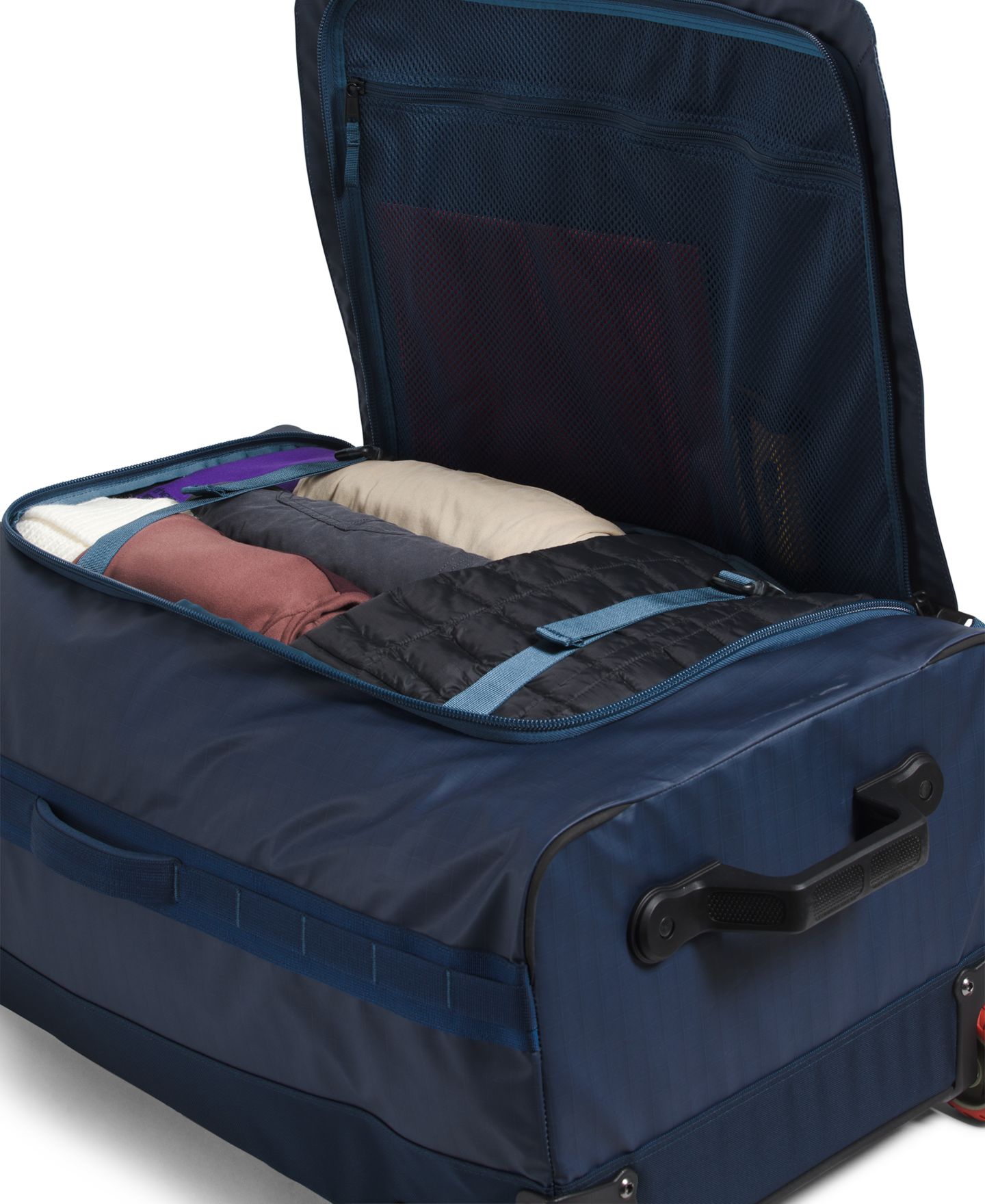 Мужская сумка The North Face Base Camp Voyager 29 Roller, цвет: Чёрный — фото 8