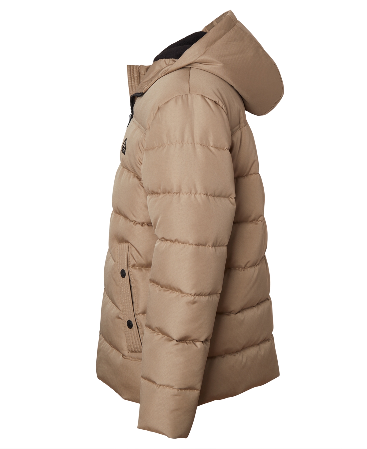 Ixtreme Toddler And Little Boys Mini Puffer Jacket With Beanie In Brown