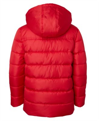 Toddler and Little Boys' Ripstop Mini Puffer Jacket with Beanie