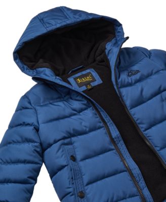 Big Boys' Ripstop Mini Puffer Jacket with Beanie