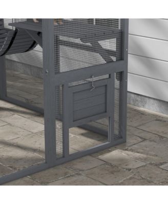 Large Catio Outdoor Cat Enclosure with Waterproof Cover,